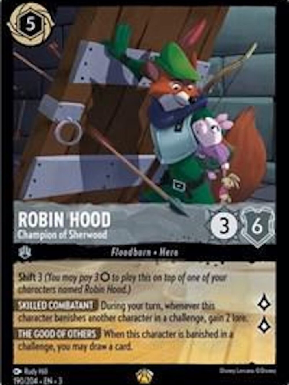 Robin Hood - Champion of Sherwood #190 | Lorcana Into the Inklands